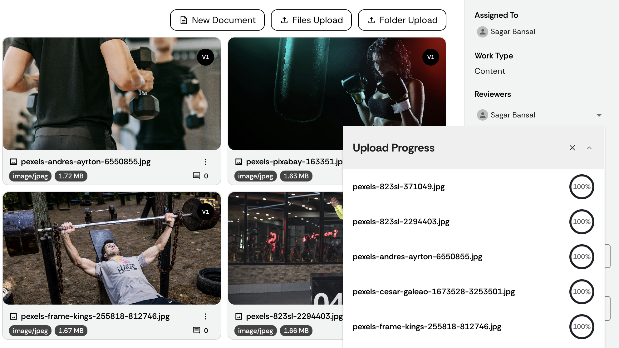 Scalable storage for large file uploads